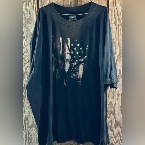 Lost Gods American Flag Eagle Big & Tall T-shirt 4XL - Picture 1 of 4